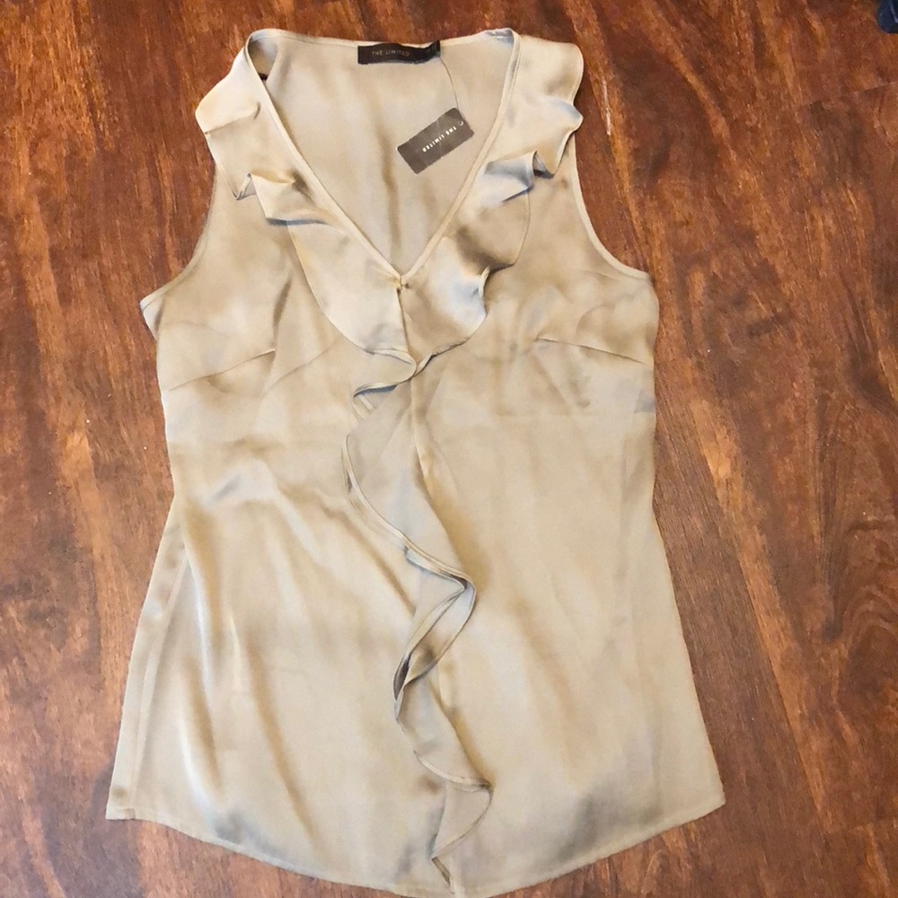 Sleeveless Ruffled Blouse